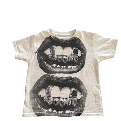 HOHOPEACH Y2K Baby Tees for Women 90s Outfit Cute Shirts Vintage Fashion