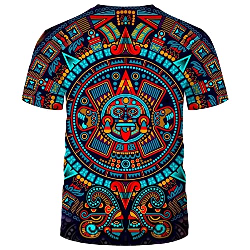 Men's ARORALS Mexico T-Shirt Summer Short Sleeve Tops
| ARORALS Men's Mayan Culture Theme Summer T-Shirt
| ARORALS Men'