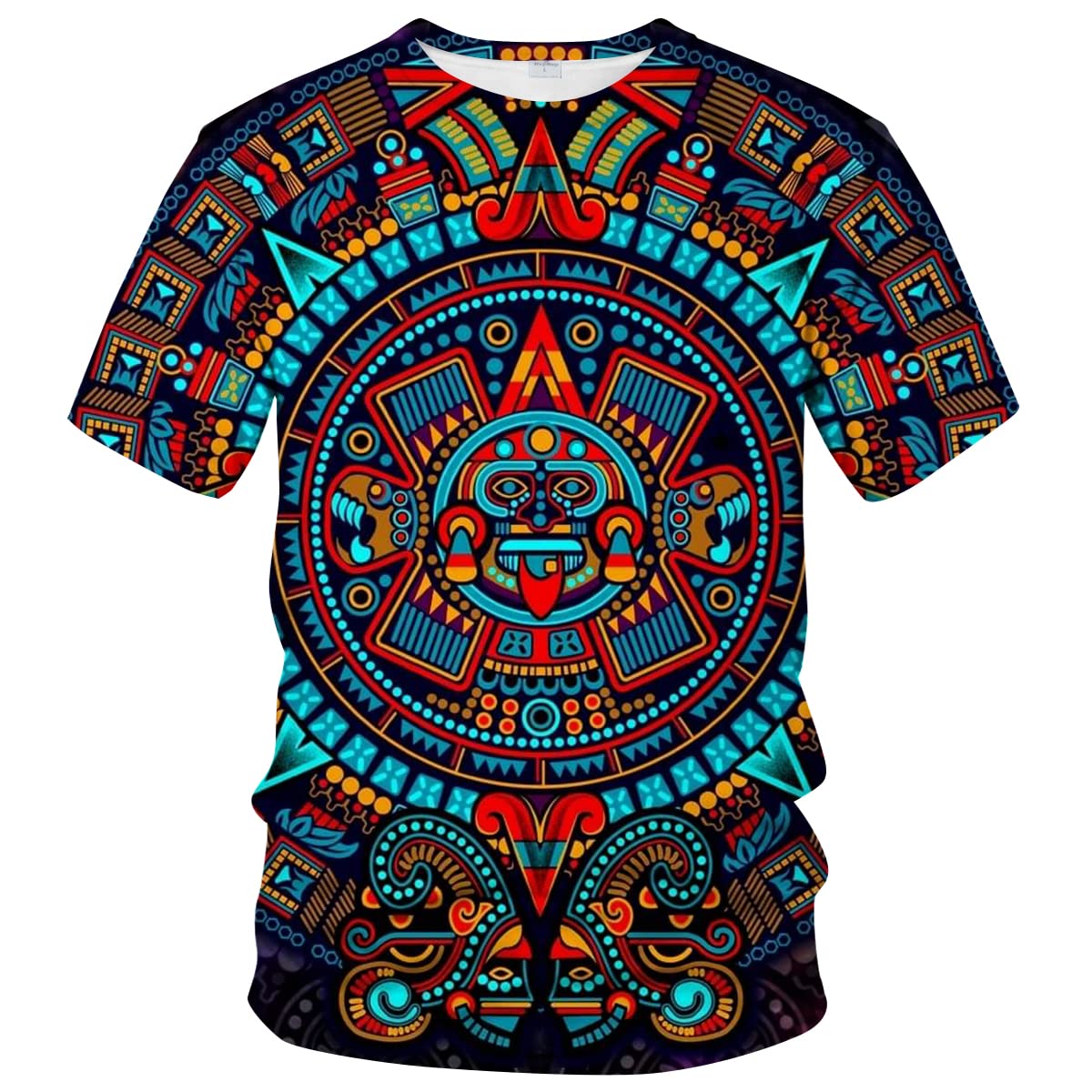 Men's ARORALS Mexico T-Shirt Summer Short Sleeve Tops
| ARORALS Men's Mayan Culture Theme Summer T-Shirt
| ARORALS Men'