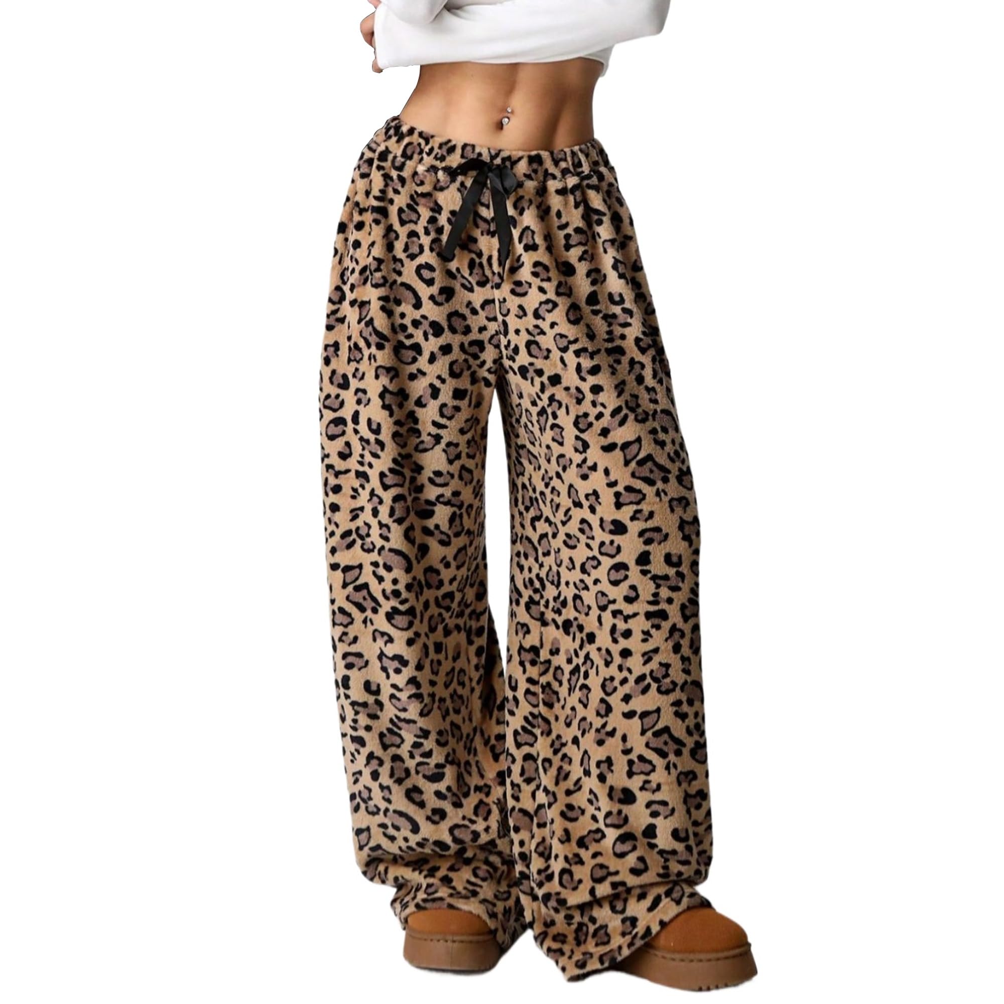  Vhitler Y2k Cheetah Pants High Waisted Fluffy Pajama Pants for Women
| Vhitler Women's Grunge Therian Fuzzy Pajama Pant
