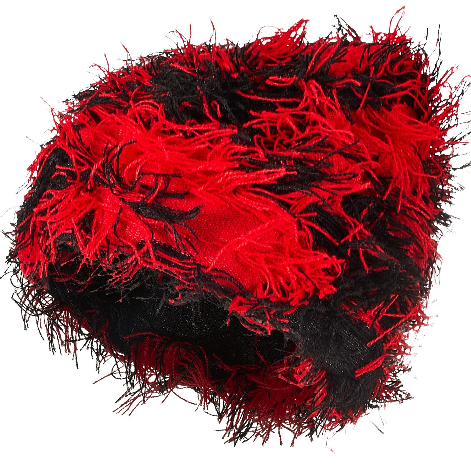 Chuarry Distressed Knitted Beanie - Thick Warm Winter Hat for Women and Men | Perfect Y2K Snow Cap with Fuzzy Skull Desi